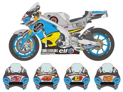 Honda RC213V Team VDS 2016 1/12 - Blue Stuff