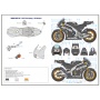 HONDA RC213V Test 2014 - Marquez / Pedrosa / Stoner Decals 1/12 - Blue Stuff