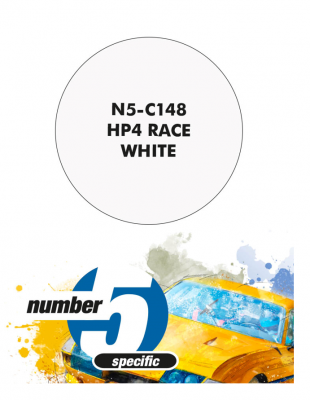 HP4 Race White Paint for Airbrush 30 ml - Number 5