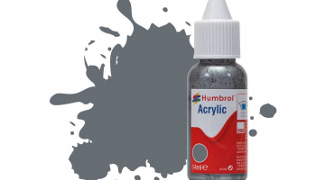 Humbrol barva akryl DB0123 - No 123 Extra Dark Sea Grey - Satin - 14ml