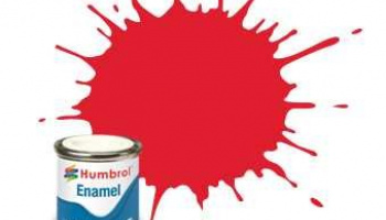 Humbrol barva email - No 19 Bright Red - Gloss - 14ml – Humbrol