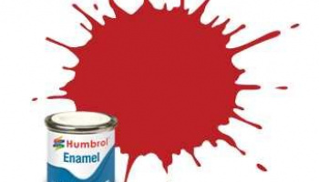 Humbrol barva email - No 60 Scarlett - Matt - 14ml – Humbrol