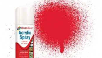 Humbrol sprej akryl AD6019 - No 19 Red - Gloss - 150ml