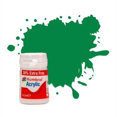 Humbrol barva akryl AB0002EP - No 2 Emerald Green Gloss (+ 30% navíc zdarma)