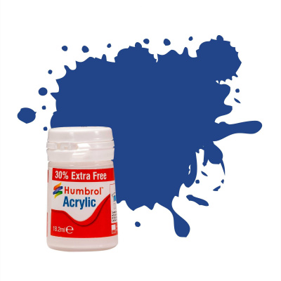Humbrol barva akryl AB0025EP - No 25 Blue Matt (+ 30% navíc zdarma)