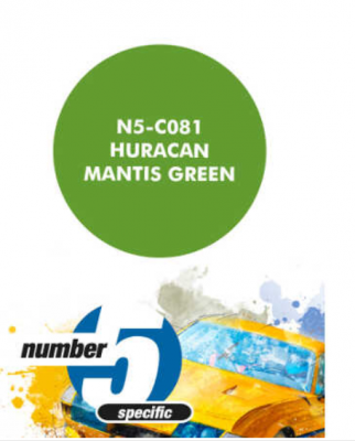 Huracan Mantis Green  Paint for Airbrush 30 ml - Number 5