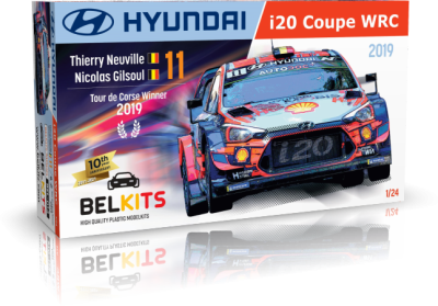 HYUNDAI I20 COUPE WRC TOUR DE CORSE 2019 T.NEUVILLE / N.GILSOUL - Belkits