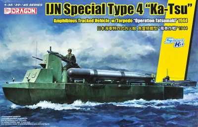 IJN SPECIAL TYPE 4 "KA-TSU" w/TORPEDO "OPERATION TATSUMAKI" (1:35) Model Kit 6849 - Dragon
