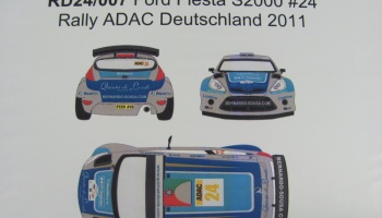 SLEVA  - DISCOUNT - Ford Fiesta S2000 #24 Rally ADAC Deutschland 2011 - Racing Decals 43