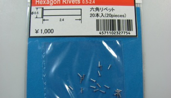 Hexagon Rivets 0,5-2,4 - Model Factory Hiro