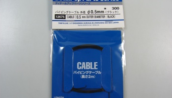 Piping Cable 0,5 mm Black - Tamiya