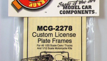 SLEVA 21% DISCOUNT - Custom Licence Plate Frames Detail Set - Model Car Garage