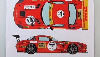 Mercedes SLS GT3 #35 Spa 24h Black Falcon Racing 2011 - Racing Decals 43