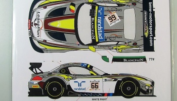 BMW Z4 GT3 #66/77 24h Spa VDS Racing 2014 - Racing Decals 43