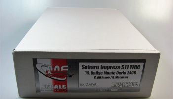 Subaru Impreza S11 WRC 74.Rally Monte Carlo 2006 - MF-Zone-SLEVA-SALE-10%-for Tamiya