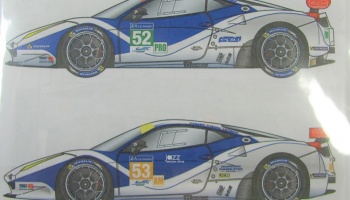 Ferrari F458 RAM Racing #52,53 Le Mans 2014 1/24 - Studio27