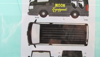 Toyota Hiace Van Mooneyes Equippment - Decalpool