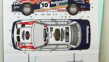 Mitsubishi Lancer EVO III Rothmans #10,11 New Zealand 95 - Decalpool