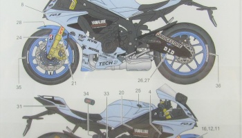 Yamaha YZF-R1M TECH21 Dress Up Decal - Studio27