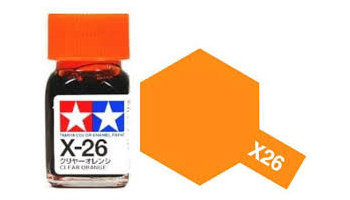 X-26 Clear Orange Enamel Paint X26 - Tamiya