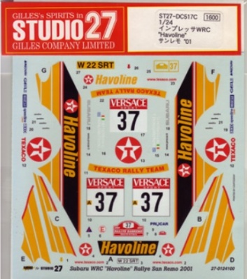 Impreza WRC "Havoline" Sanremo 2001 1/24 - STUDIO27