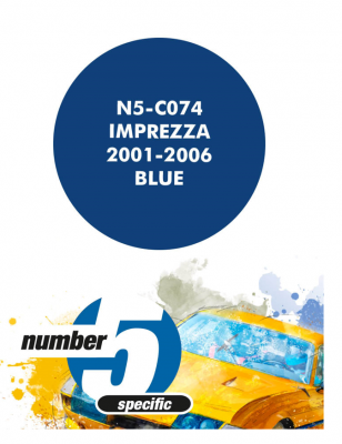 Imprezza 2001-2006 Blue  Paint for Airbrush 30 ml - Number 5