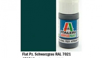 Italeri barva akryl 4795AP - Flat Pz. Schwarzgrau RAL 7021 20ml