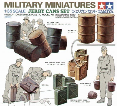 Jerry Can Set - Military Miniatures (1:35) - Tamiya