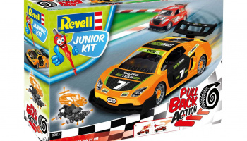 Junior Kit auto Pull Back Racing Car (oranžové) (1:20) - Revell
