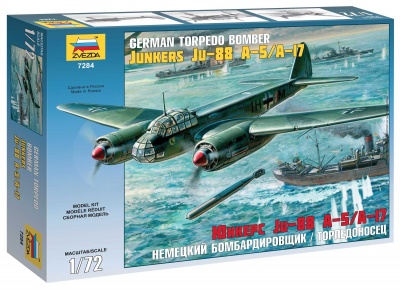 Junkers Ju-88 A-5/A-17 (1:72) Model Kit letadlo 7284 - Zvezda