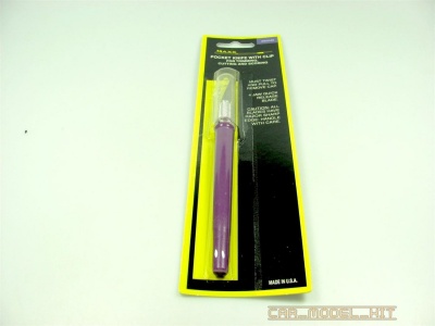 Kapesní nůž s klipem - fialový - Pocket knife with clip - Purple - MAXX