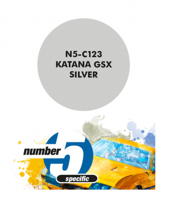 Katana GSX Silver  Paint for Airbrush 30 ml - Number 5