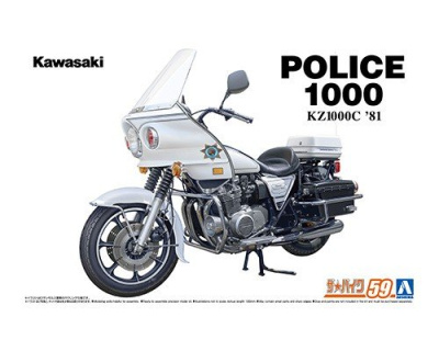 Kawasaki KZ1000C Police 1000 '81 1/12 - Aoshima