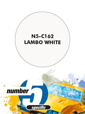 Lambo White Paint for airbrush 30ml - Number Five