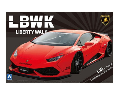 Lamborghini Huracan Liberty Walk LB-Works Ver. 1 Prepainted Model 1/24  - Aoshima