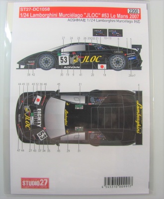 Lamborghini Murcielago JLOC #53 LM 2007 1/24 - Studio27