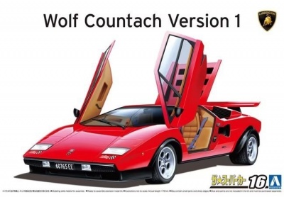 Lamborghini Wolf Countach Version 1 Super Car Series No. 16 - Aoshima