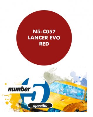 Lancer Evo Red  Paint for Airbrush 30 ml - Number 5