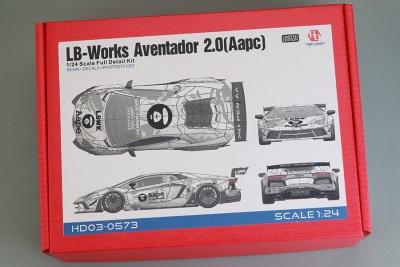 LB-Works Aventador 2.0 (Aape) Full Detail Kit 1/24 - Hobby Design