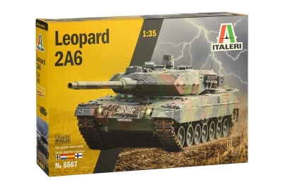 Leopard 2A6 (1:35) Italeri Model Kit Tank 6567 - Italeri