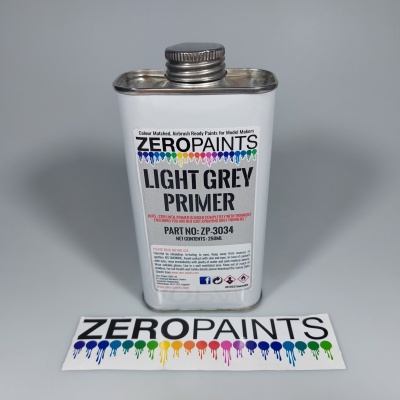 Light Grey Primer 250ml - Zero Paints