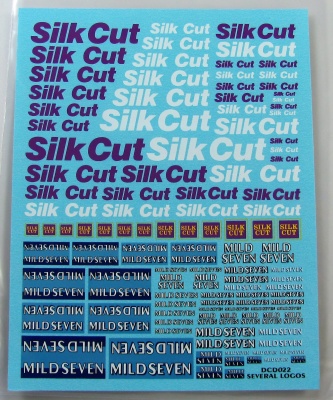 Logo Silk Cut, Mild Seven - COLORADODECAL