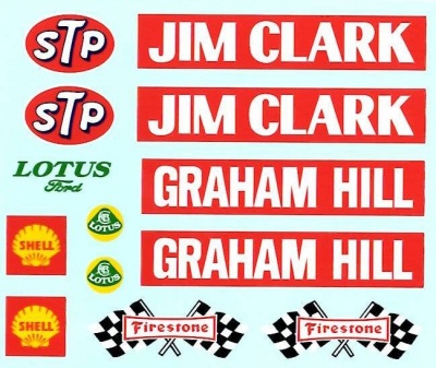 Lotus 49 (1967) supplementary decal 1/12 - MSM Creation