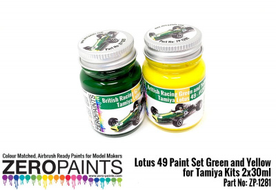 Lotus 49 Paint Set - 30ml Green & 30ml Yellow (Tamiya) - Zero Paints