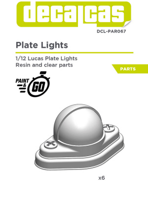 Lucas plate lights 1/12 - Decalcas