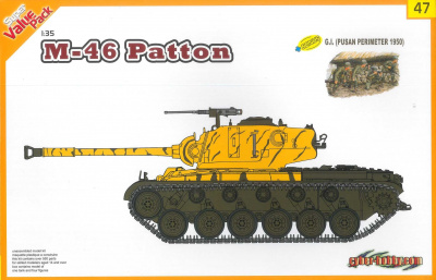 M46 Patton + G.I. (1:35) Model Kit 9147 - Dragon