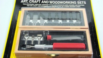 Sada ke zpracování dřeva v dřevěném boxu - Wooden Boxed Woodworking Set - MAXX