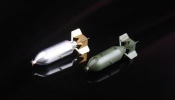 SLEVA 20% DISCOUNT - "SUPER DETAIL WEAPON" 500LB GENERAL PURPOSE BOMB AN-M64 4SET 1/48 - KA-Models