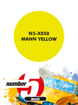 Mann Yellow Paint for airbrush 30ml - Number Five