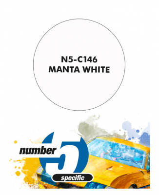 Manta White  Paint for Airbrush 30 ml - Number 5